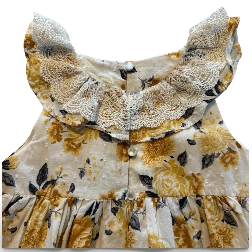 Tahari Toddler Floral Lace Dress | Girls Size 4T